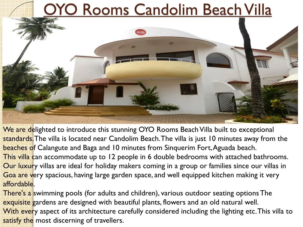 oyo rooms candolim beach villa