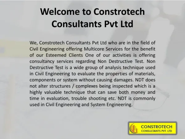 CONSTROTECH CONSULTANTS PVT LTD