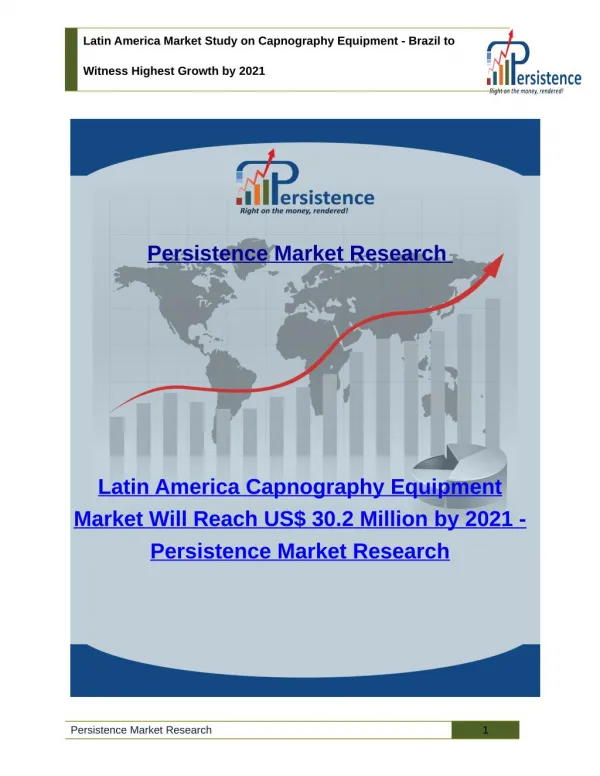 Latin America Market Study on Capnography Equipment - Size, Share, Trend Analysis, 2021