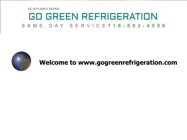 Welcome to www.gogreenrefrigeration.com