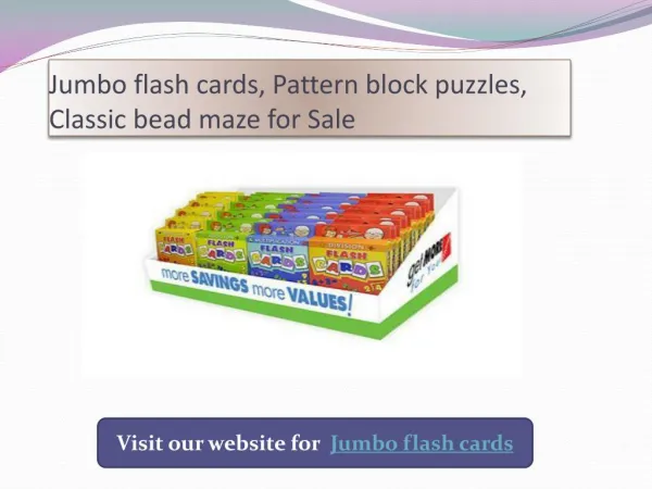 Unique jumbo flash cards For Sale