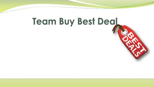 Team Buy Best Deal