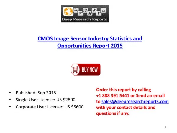 2015-2020 Global CMOS Image Sensor Market Research Analysis