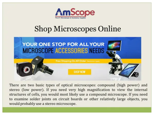 Shop Microscopes Online