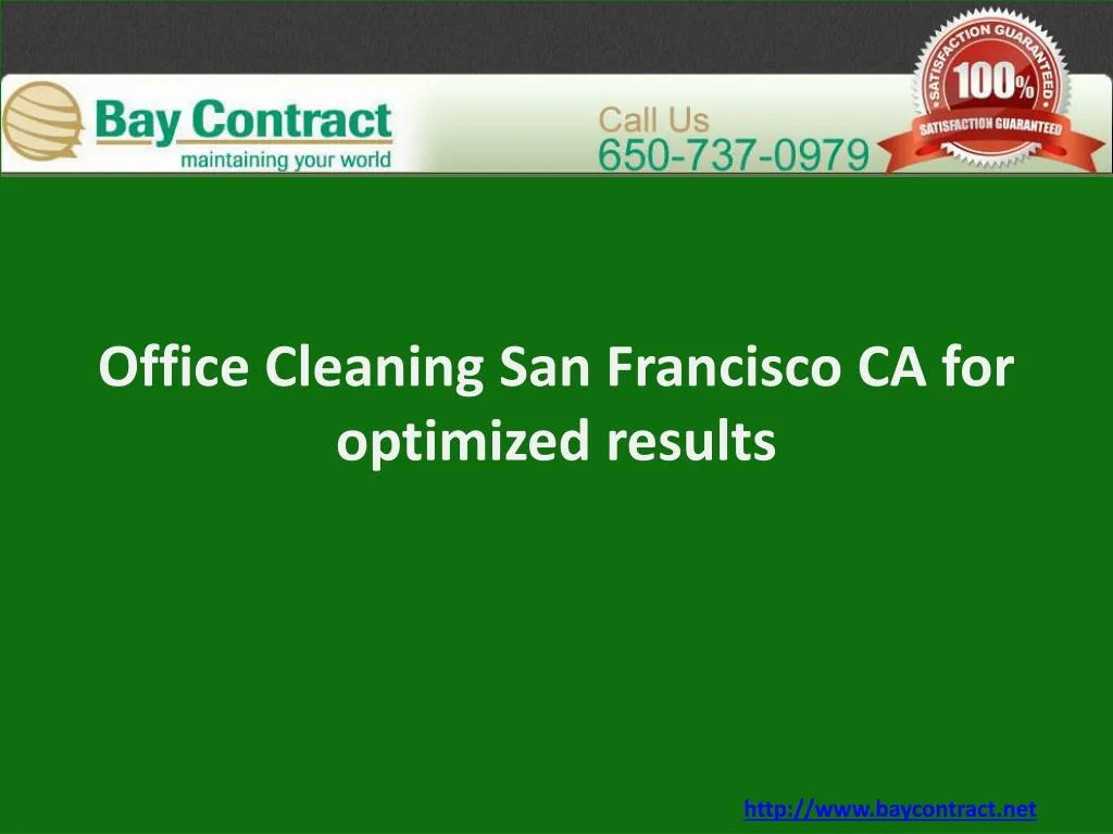office cleaning san francisco ca for optimized results