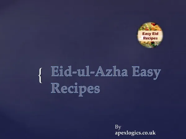 Eid-ul-Azha Easy Urdu Recipes