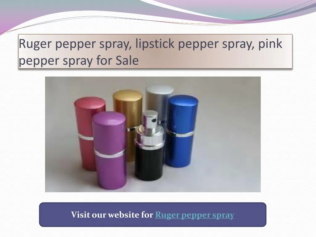 ruger pepper spray lipstick pepper spray pink pepper spray for sale