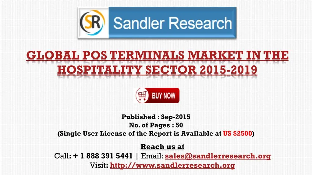 global pos terminals market in the hospitality sector 2015 2019