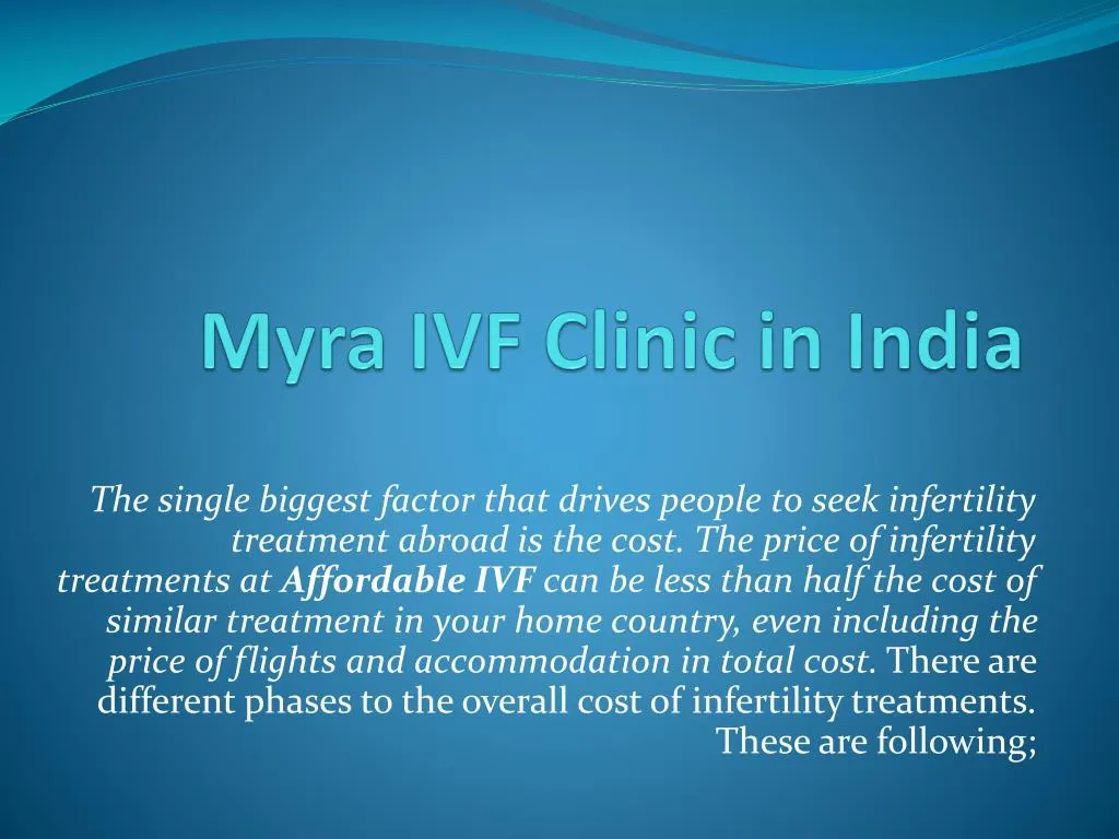 myra ivf clinic in india