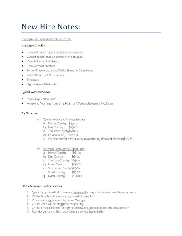 GreyhoundLegal New Employee Document Packet