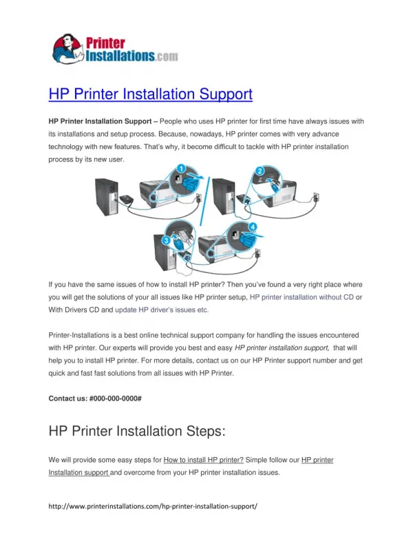 HP printer Installation