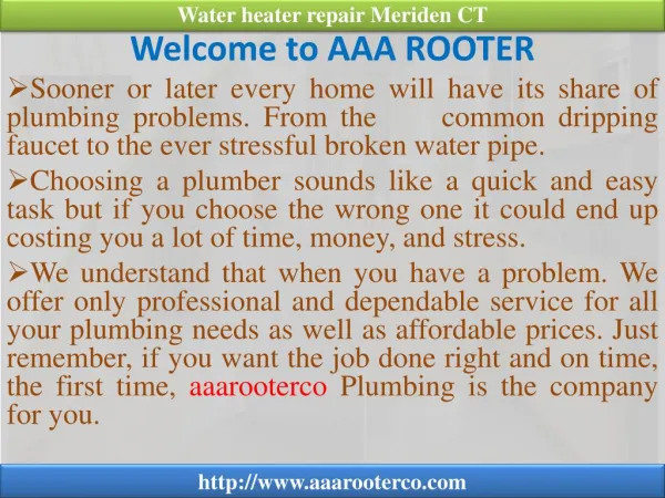Drain Cleaning, Rooter Service, Sink Installation, Water Heater and Bathroom Remodel Meriden CT