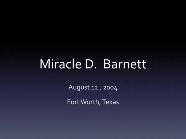 Miracle Barnett