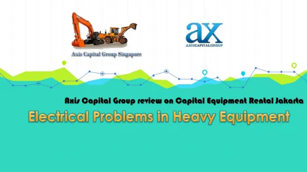 Electrical Problems in Heavy Equipment