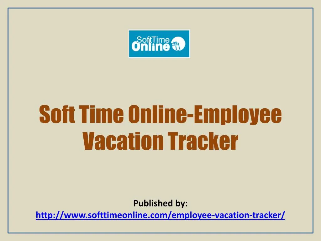 soft time online employee vacation tracker