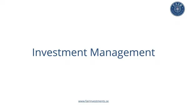Tips and Techniques of Investment Management