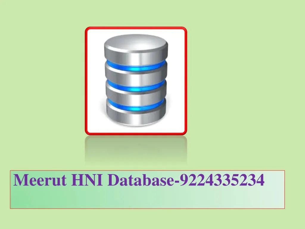 meerut hni database 9224335234