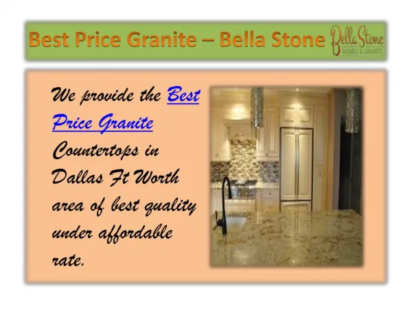 Best Price Granite – Bella Stone