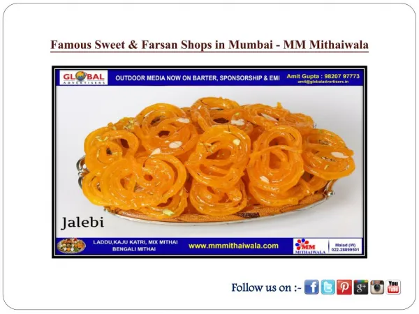 Famous Sweet & Farsan Shops in Mumbai - MM Mithaiwala