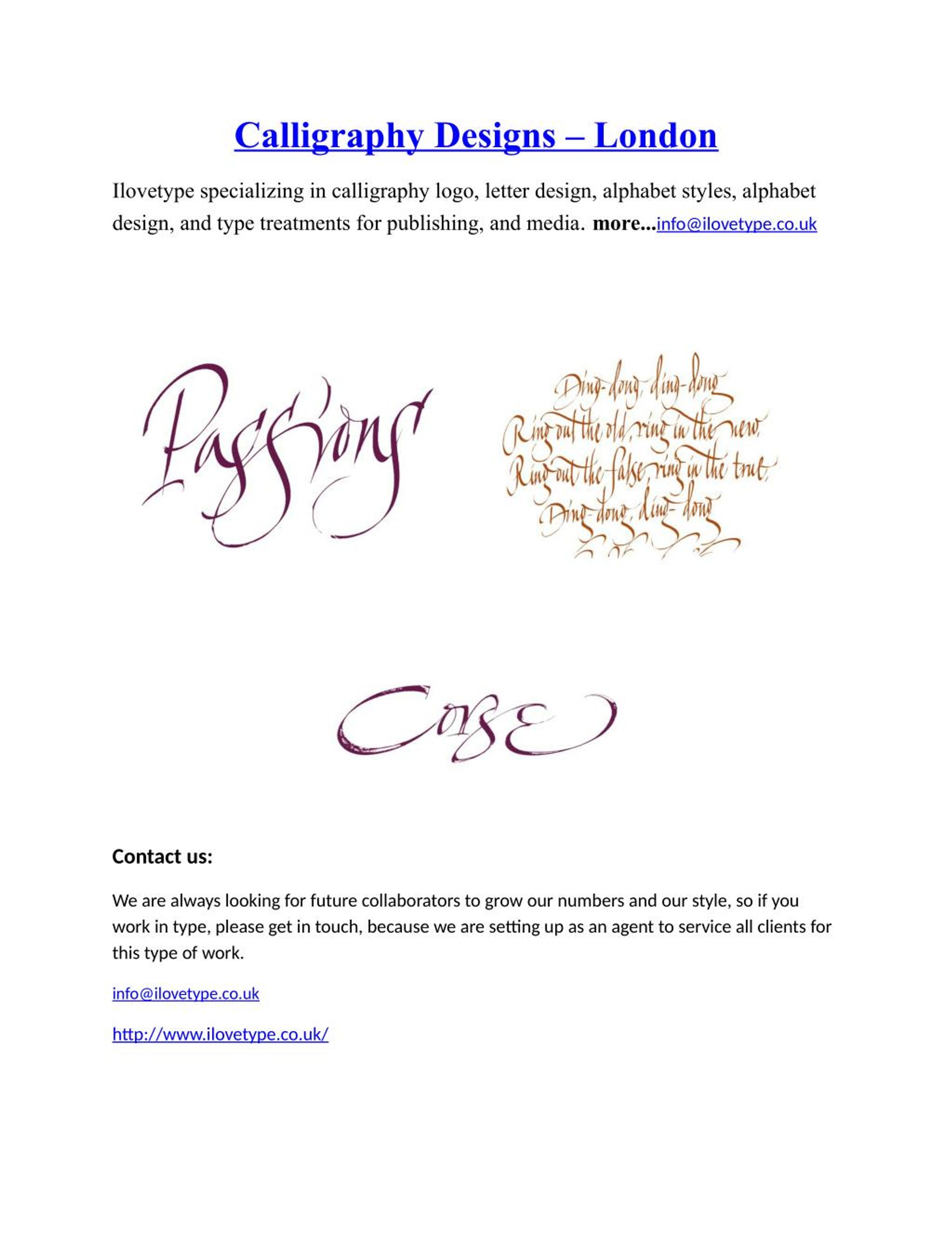 PPT - Calligraphy Designs-London PowerPoint Presentation, free download ...