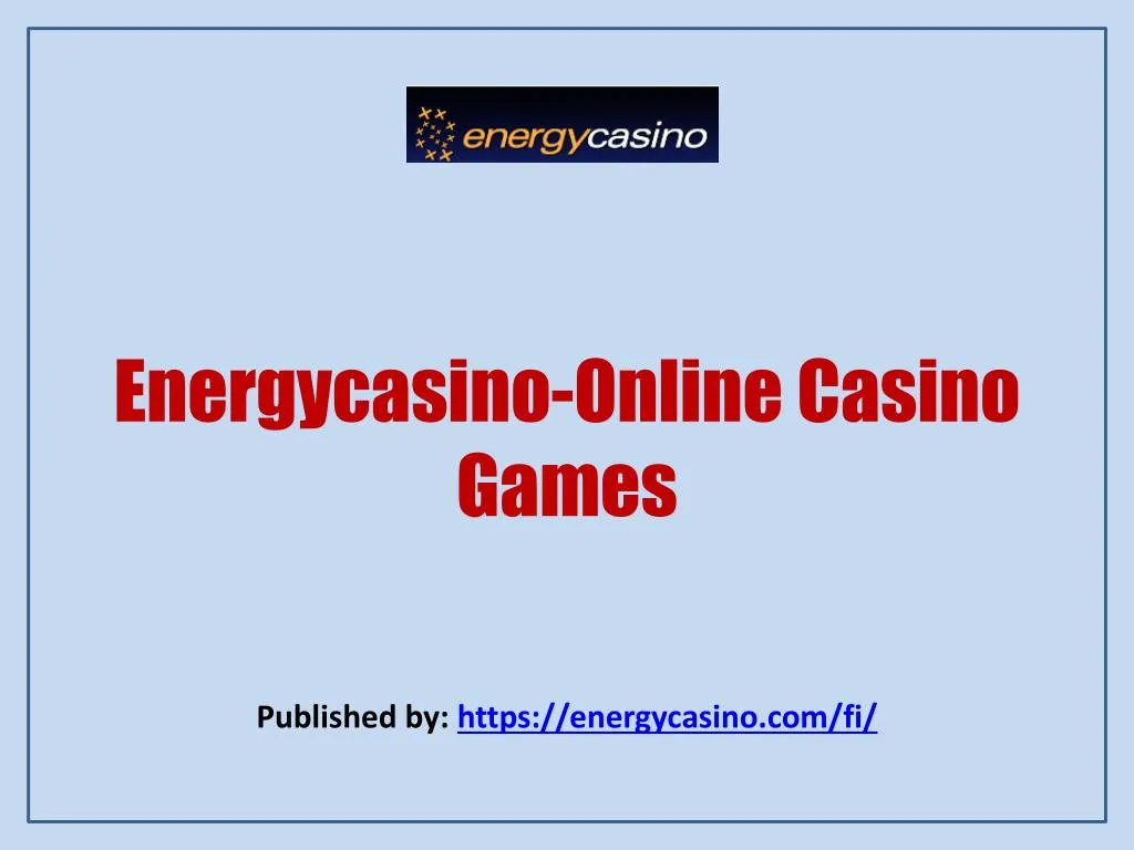 energycasino online casino games
