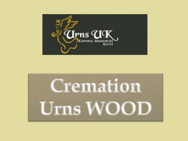 Cremation Urns Wood