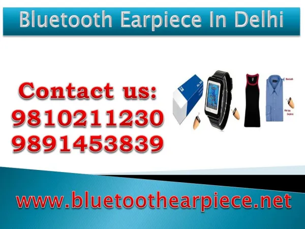 Bluetooth Earpiece In Delhi,9810211230