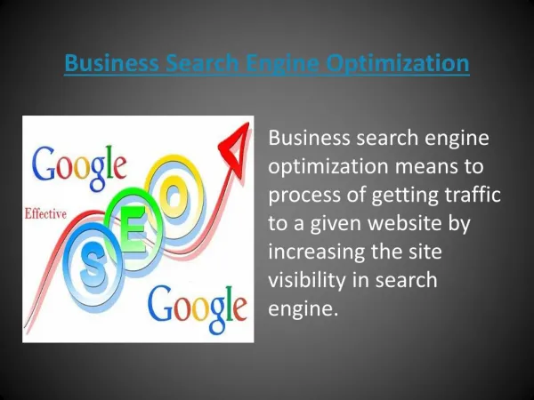 Effective Search Engine Optimization