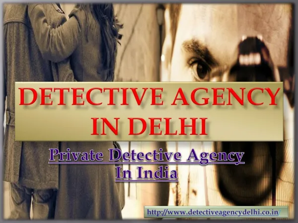 Private Detective Agency In India