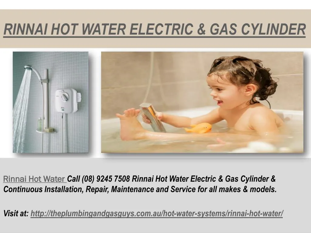 rinnai hot water electric gas cylinder