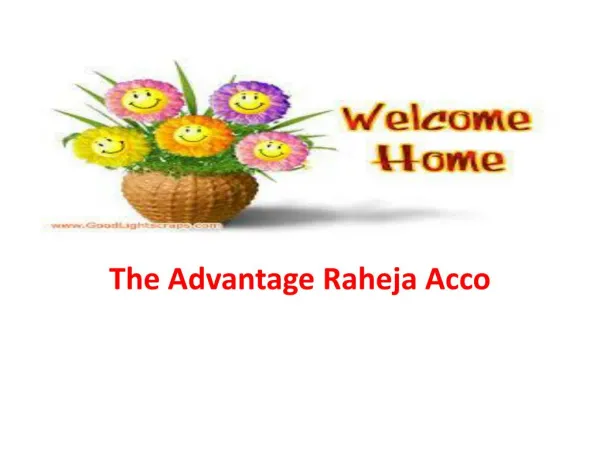 Raheja Acco Pre Launch