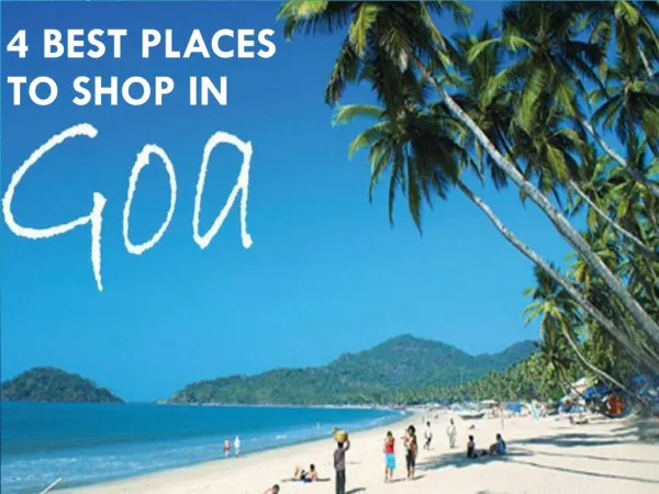 4 Best Places to Shop in Goa
