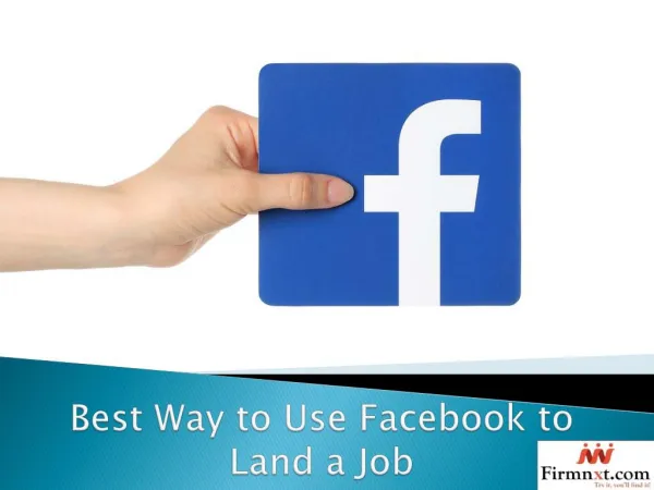 Best Way to Use Facebook to Land a Job