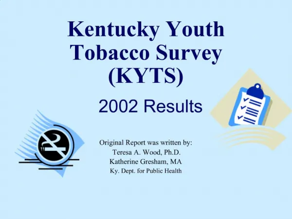 Kentucky Youth Tobacco Survey KYTS