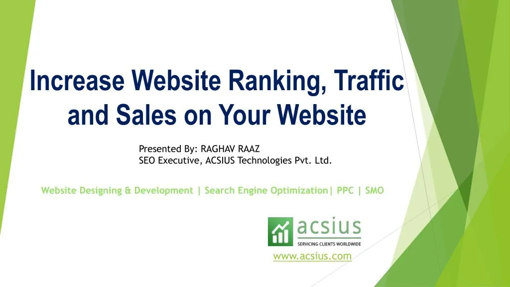 increase website ranking traffic and sales on your website
