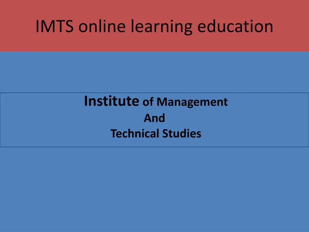 imts online learning education