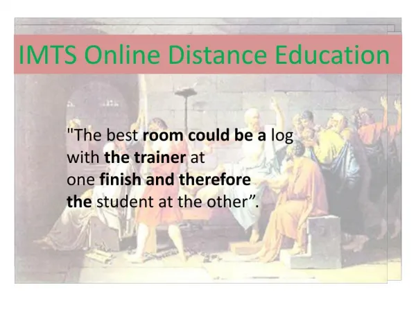 Online Distance Education