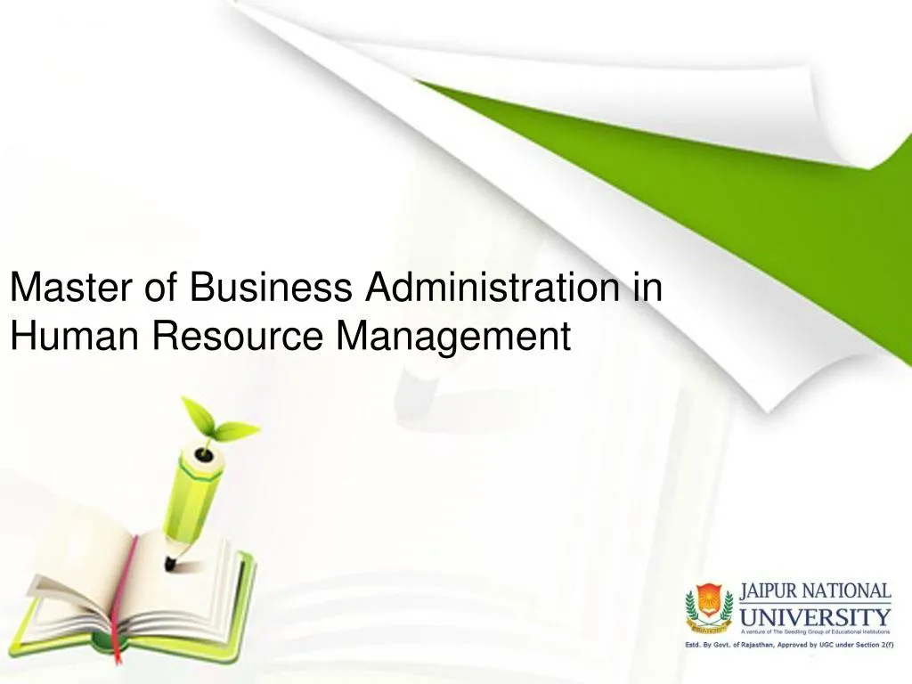 master of business administration in human resource management