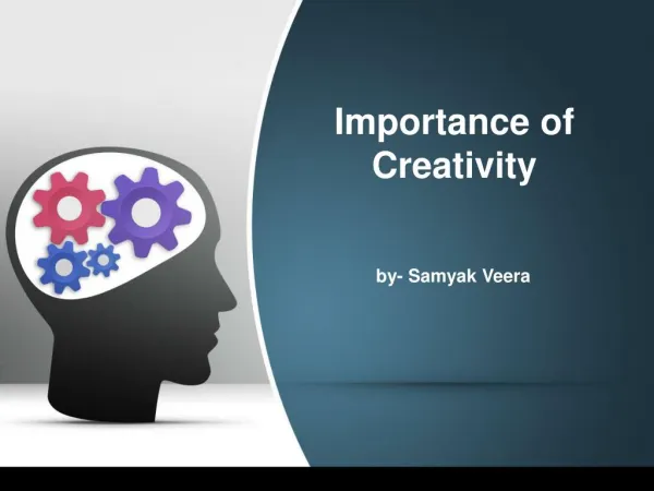 Samyak Veera - Importance of Creativity