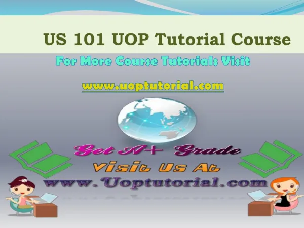 US 101 UOP TUTORIAL / Uoptutorial