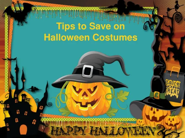 Tips to Save on Halloween Costumes