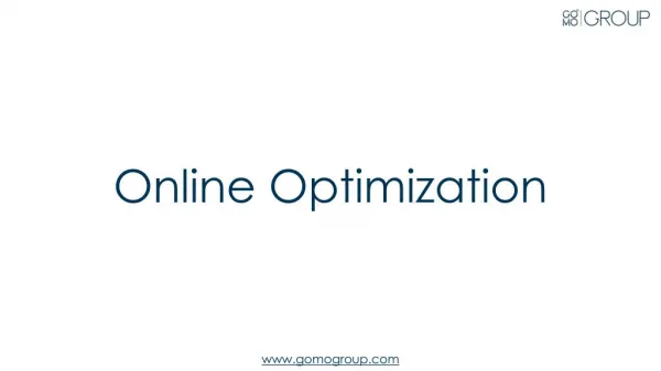 Online Optimization