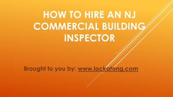 How To Hire An NJ Commercial Building Inspector