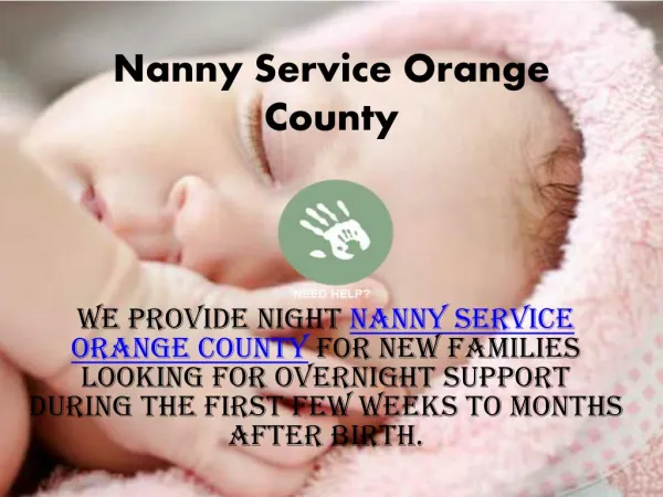 Nanny Services Orange County
