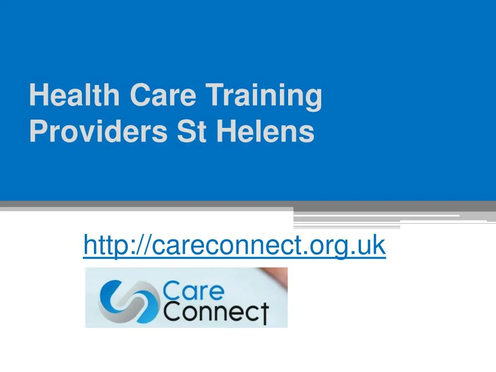 health care training providers st helens