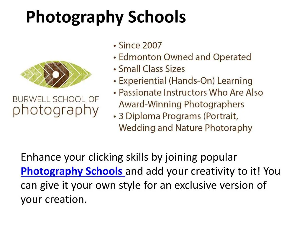 photography schools