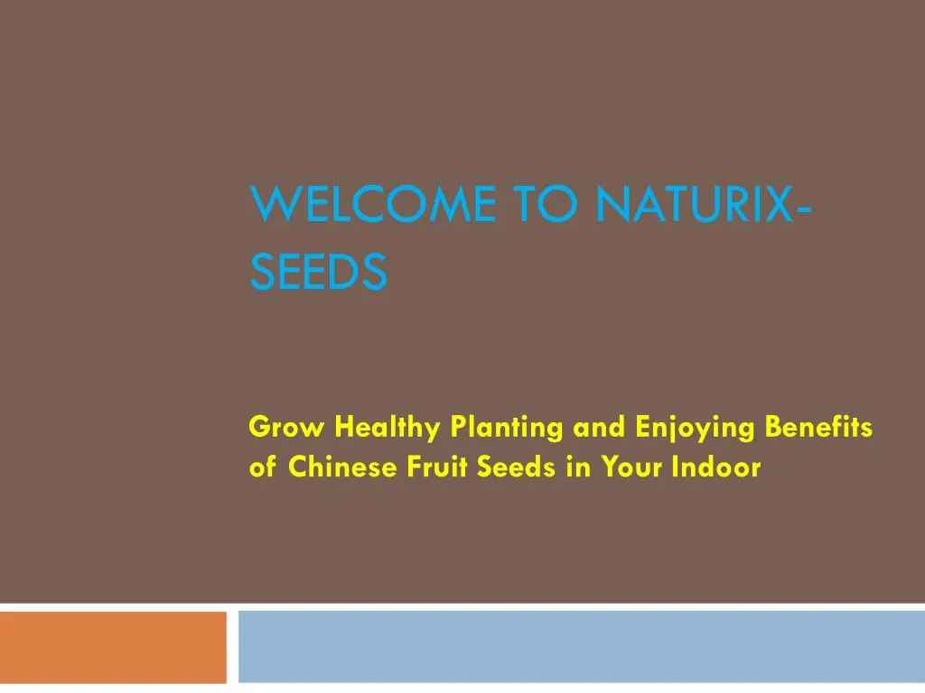 welcome to naturix seeds