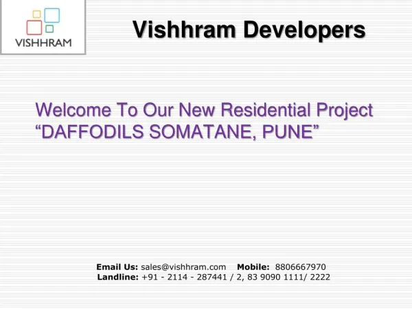 Daffodils Somatane a Well Connected Residential Project in Pune