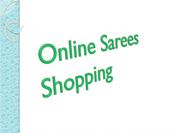 Online Sarees Shopping