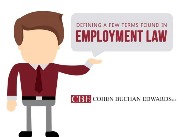 Defining a Few Terms Found in Employment Law
